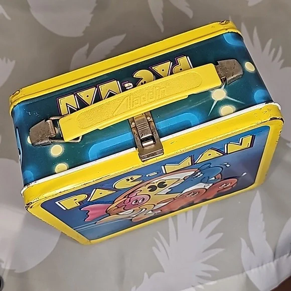 Vintage Aladdin 1980 PAC-MAN Video Game Metal Lunchbox - Picture 4 of 11